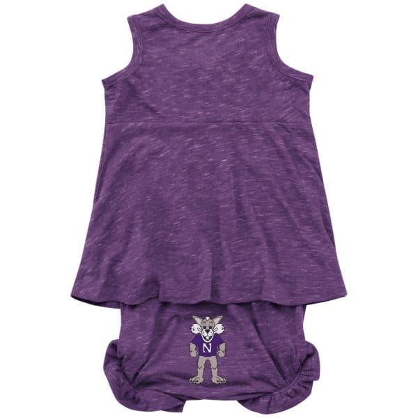 Northwestern University Wildcats Colosseum Infant Snorkasauarus Bloomer Set