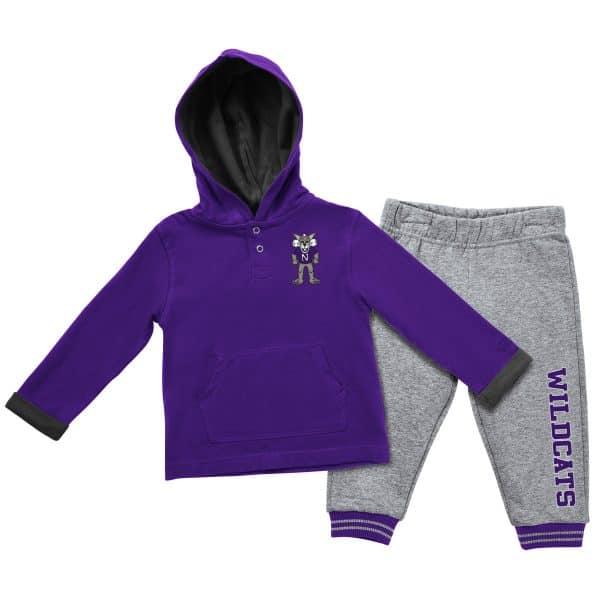 Northwestern University Wildcats Colosseum Infant Boys Poppies Infant Set