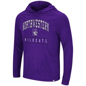 Northwestern University Wildcats Colosseum Men's Dexthart L/S Hoodie Tee