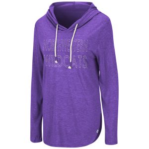 Northwestern University Wildcats Colosseum Ladies Callamezzo L/S Hooded Tee