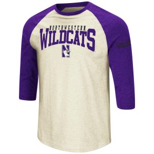 Northwestern University Wildcats Colosseum Men's Snake Juice Baseball Tee