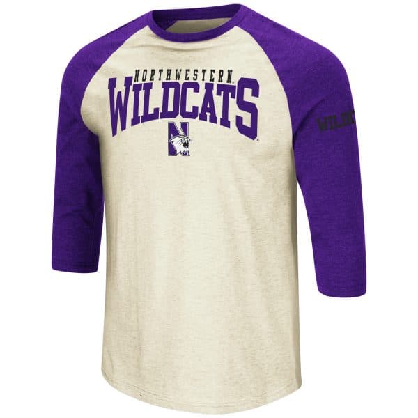Northwestern University Wildcats Colosseum Men's Snake Juice Baseball Tee