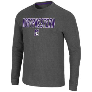 Northwestern University Wildcats Colosseum Men's Dragon L/S Thermal Tee