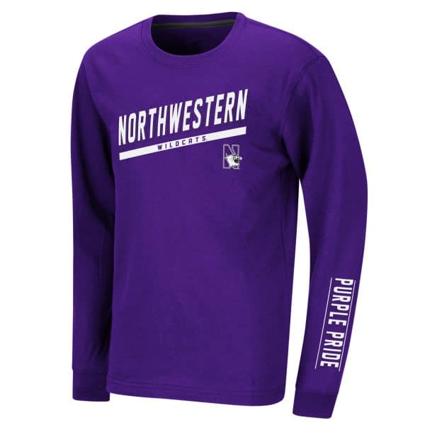 Northwestern University Wildcats Colosseum Youth Rockhead L/S Tee