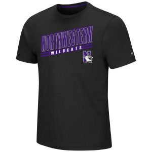 Northwestern University Wildcats Colosseum Men's Black Pawnee S/S Tee