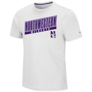 Northwestern University Wildcats Colosseum Men's White Pawnee S/S Tee