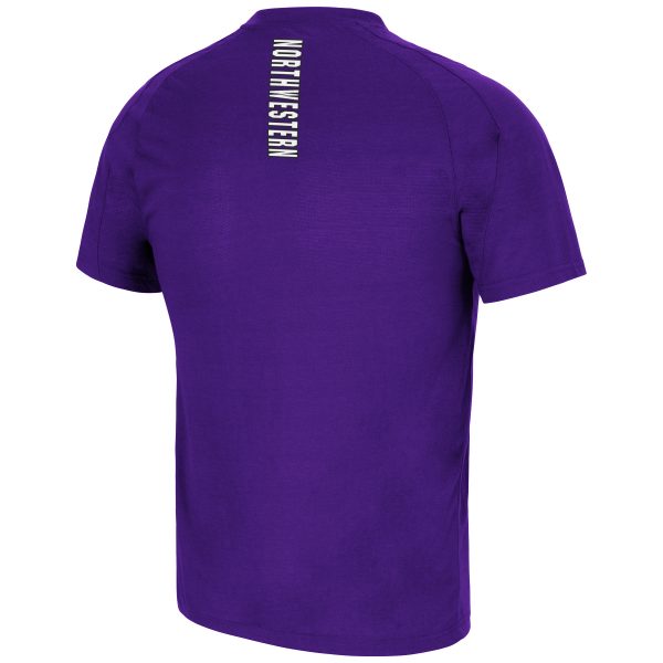 Northwestern University Wildcats Colosseum Men's Calvin S/S Tee Backside