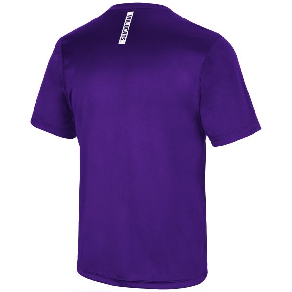 Northwestern University Wildcats Colosseum Men's Purple Mosbius S/S Tee Backside