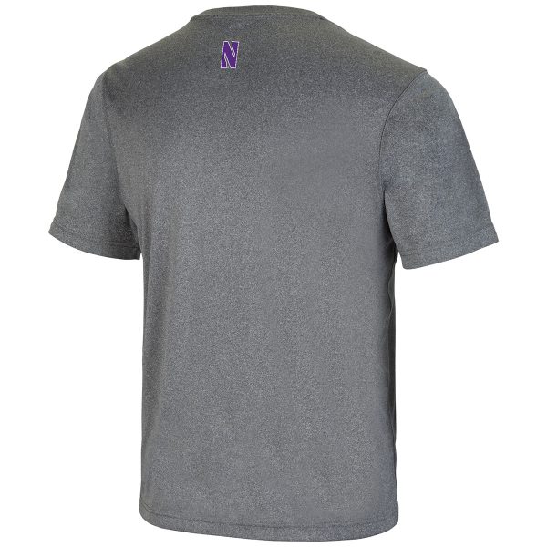 Northwestern University Wildcats Colosseum Men's Larry S/S Tee-Back Side