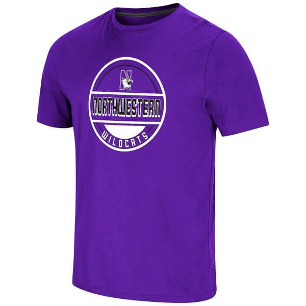 Northwestern University Wildcats Colosseum Men's Purple Hungus S/S Tee