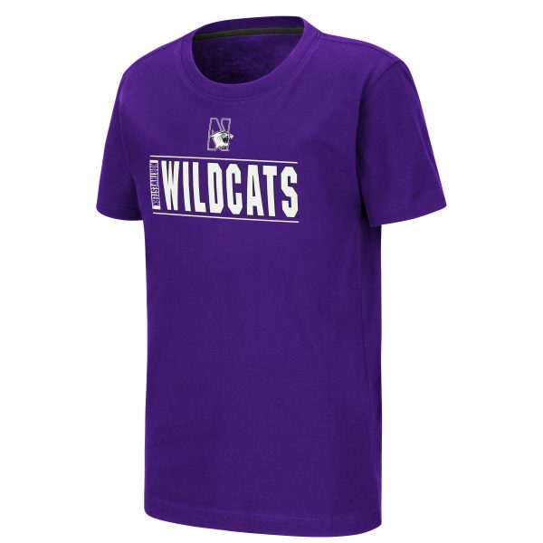 Northwestern University Wildcats Colosseum Youth Mesmo S/S T-Shirt