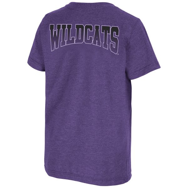 Northwestern University Wildcats Colosseum Youth Toffee S/S Tee Backside