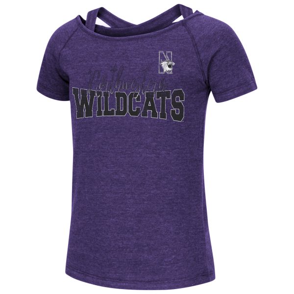Northwestern University Wildcats Colosseum Girls Zara S/S Tee