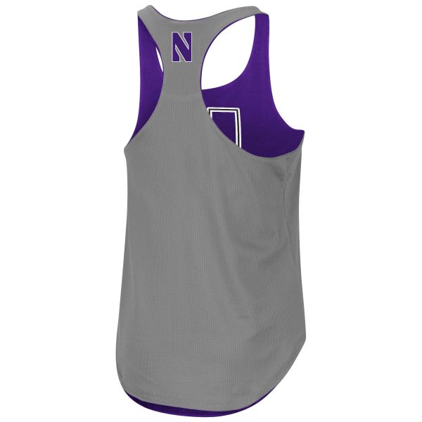 Northwestern University Wildcats Colosseum Ladies Mona Lisa Reversible Tank - Image 4