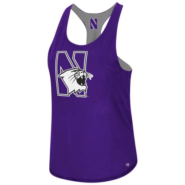 Northwestern University Wildcats Colosseum Ladies Mona Lisa Reversible Tank