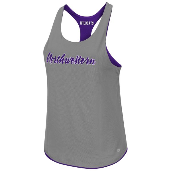 Northwestern University Wildcats Colosseum Ladies Mona Lisa II Reversible Tank