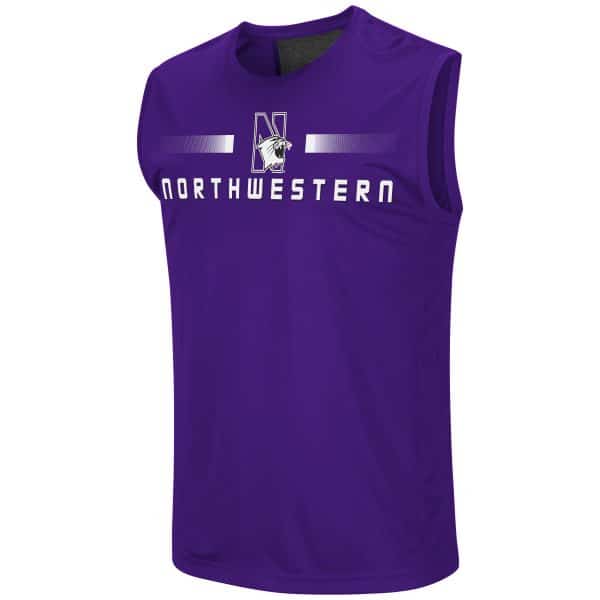 Northwestern University Wildcats Colosseum Men's Gergich Sleeveless T-Shirt
