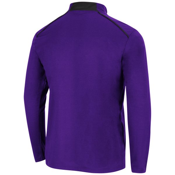 Northwestern University Wildcats Colosseum Men's Purple Eastwood 1/4 Zip Backside