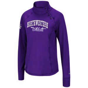 Northwestern University Wildcats Ladies Purple Galentine 1/4 Snap Pullover 