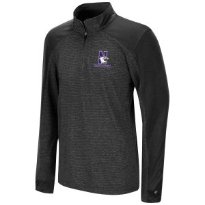 Northwestern University Wildcats Colosseum Youth Quary 1/4 Zip Windshirt with N-Cat Design