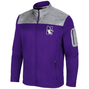 Northwestern University Wildcats Colosseum Men's Third Wheel Full Zip Jacket