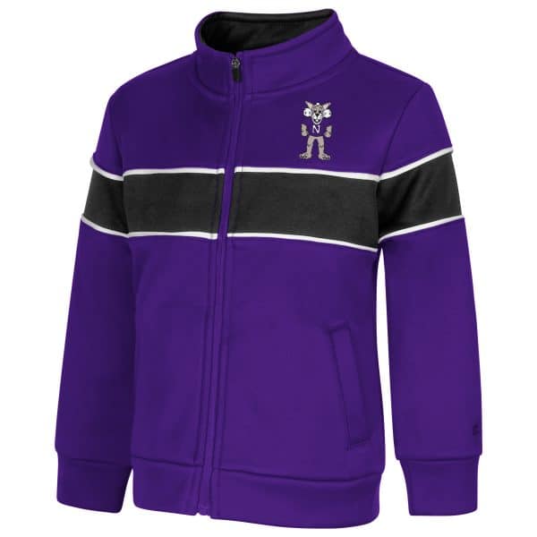 Northwestern University Wildcats Colosseum Toddler Boys Tinman Full Zip Track Jacket