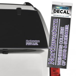 Northwestern University Wildcats Weinberg College of Arts & Sciences Outside Application Decal