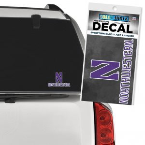 Northwestern University Wildcats Stylized N & Northwestern Outside Application Decal