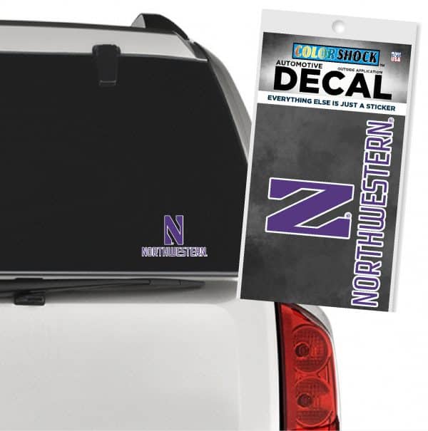 Northwestern University Wildcats Stylized N & Northwestern Outside Application Decal