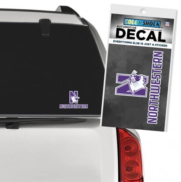 Northwestern University Wildcats N-cat Northwestern Design Outside Application Decal