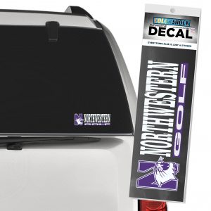 Northwestern University Wildcats Golf Outside Application Decal with N-Cat Design -2