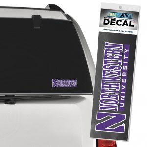 Northwestern University Wildcats Outside Application Decal Stylized N & University Bar Design -2