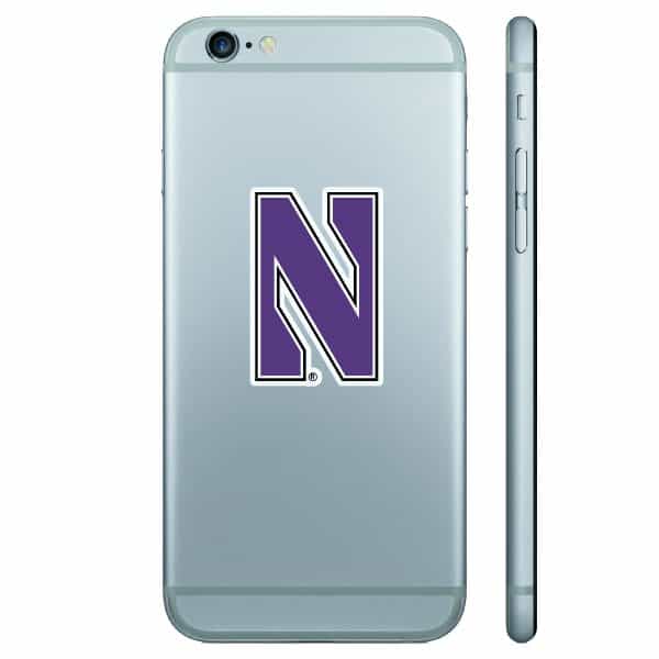 Northwestern University Wildcats Full Color Mini Removable Decal Set of Two with Stylized N design 2" High-2