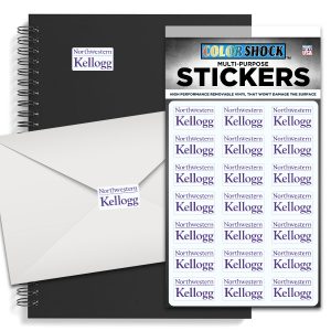 Northwestern University Wildcats Sticker Sheet 0.75" Kellogg Design Set of 21-2