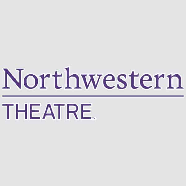 Northwestern University Wildcats Theatre Stacked Design Outside Application Decal