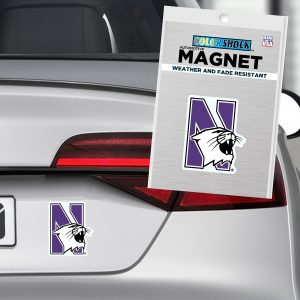 Northwestern University Wildcats 8.5" High Flexible Multi-Color N-cat Magnet