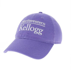 Northwestern University Wildcats Legacy Unconstructed Adjustable Lilac Hat with Kellogg Design