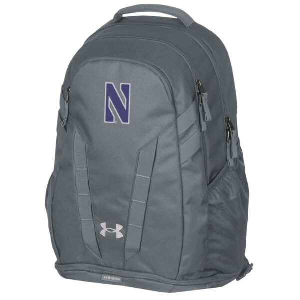 Northwestern University Wildcats Under Armour Pitch Grey Hustle 5.0 Backpack