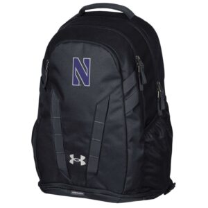 Northwestern University Wildcats Under Armour Black Hustle 5.0 Backpack
