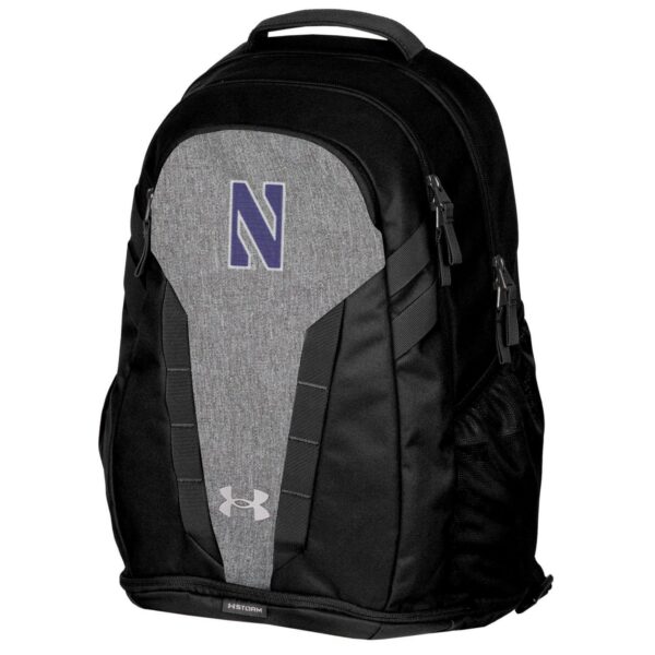 Northwestern University Wildcats Under Armour Black Heather / Black Hustle 5.0 Backpack