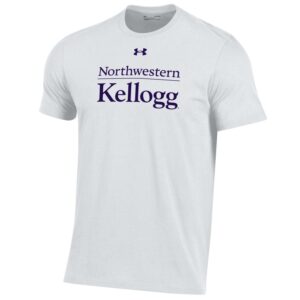 Kellogg Men's White Performance Cotton Short Sleeve Tee