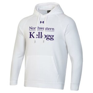 Kellogg Men's White All Day Fleece Hooded Sweatshirt