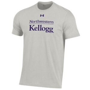 Kellogg Men's Silver Heather Performance Cotton Short Sleeve Tee
