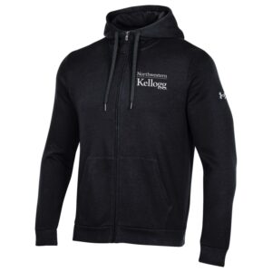 Kellogg Men's Black All Day Fleece Full Zip Hooded Sweatshirt