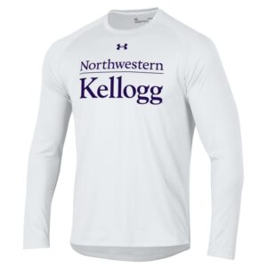 Kellogg Men's White Tech Long Sleeve Tee