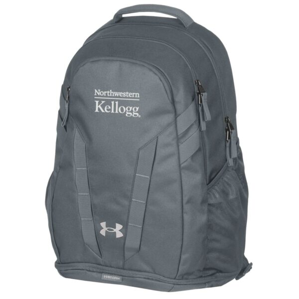 Northwestern I Kellogg Under Armour Pitch Grey Hustle 5.0 Backpack
