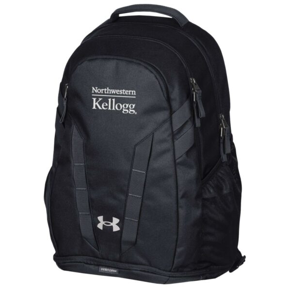 Northwestern I Kellogg Under Armour Black Hustle 5.0 Backpack