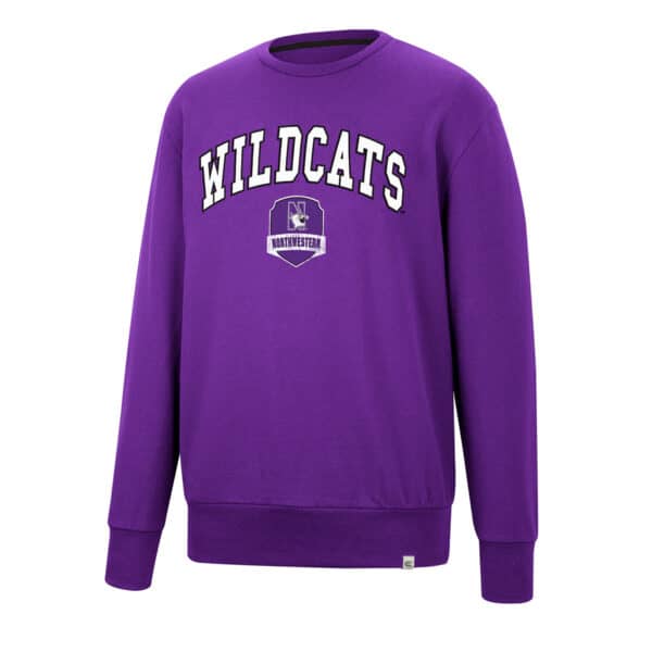 Northwestern University Wildcats Colosseum Men's For The Effort Crewneck