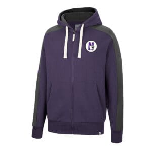 Northwestern University Wildcats Colosseum Men's Flying Wasp Full Zip Hoodie