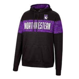 Northwestern University Wildcats Colosseum Men's Wager Pullover Hoodie